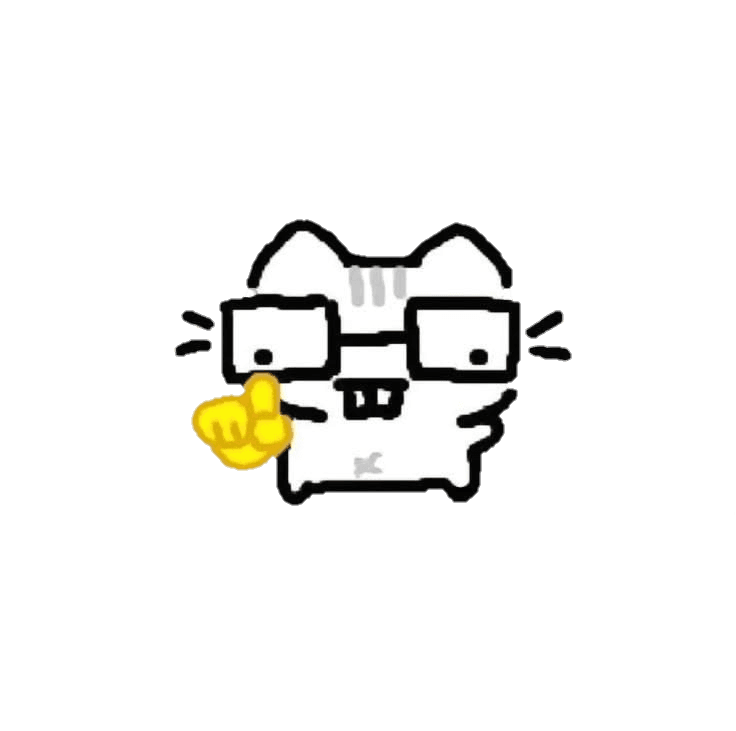 Gatito con lentes